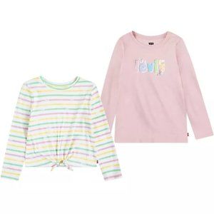 Levi's Girls' 2 Pack Long Sleeve Tee